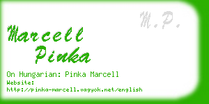 marcell pinka business card